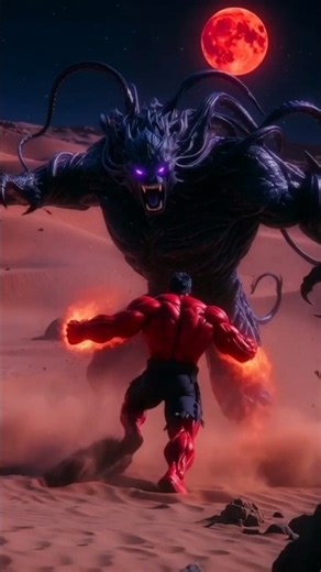 Red Hulk vs. Symbiote God: Who Wins? 🔴⚫️ #Marvel