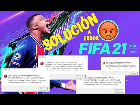 Solución error DirectX Function FIFA 21/22 y Sobre de10 jugadores +83 sale mal