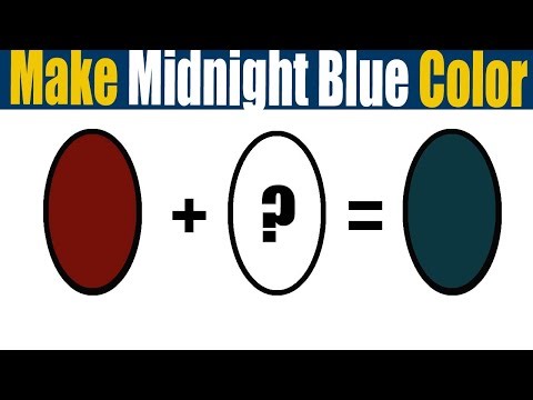 How To Make Color Midnight Blue Acrylic Paint