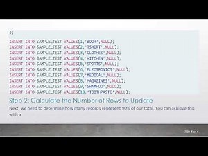 Update Query without Conditions in SQL: Achieving 90% Update on Records