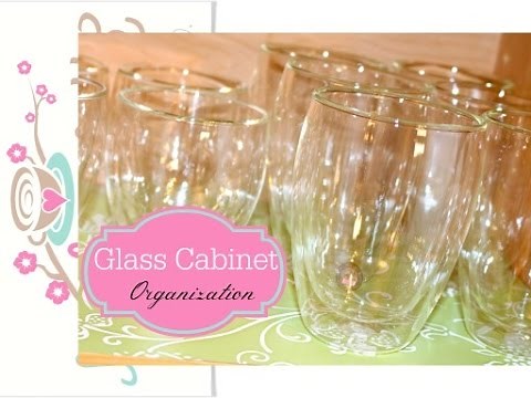 An Organized Home: Glassware Cabinet Organization {how to organize}