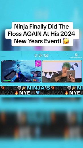 Ninja Finally Did The Floss AGAIN At His 2024 New Years Event! #fyp #fortnite #fortnitetips #fortniteclips #fortnitemoments #fortnitebr #fortnitefunny #fortniteupdate #ninjashyper #ninja #floss #mongraal #clix #fortniteclutch