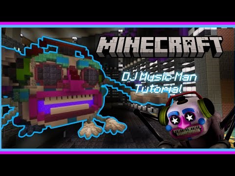 How to Build DJ Music Man - Minecraft FNAF Tutorial - DJ Music Man Tutorial