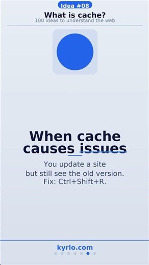 What is cache? — Idea #8 | 100 ideas to understand the web