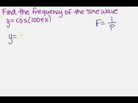 find the frequency of a sine wave