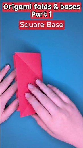 Origami folds & bases Part 1: Square Base #origami #beginners #diy #satisfying #easyorigami #shorts