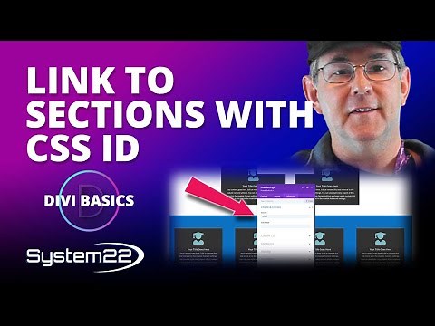 How To Link To Sections Using CSS id With The Divi Theme 👈👈👈