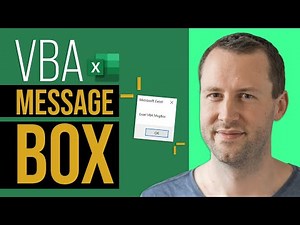 Excel Makro einfache MessageBox erstellen