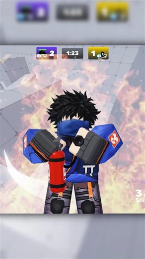 bro's sniper shots started a fire 💀 #roblox #shorts #rivals