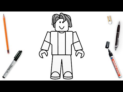 How To Draw Bacon Easy Step By Step | Roblox Art Lesson