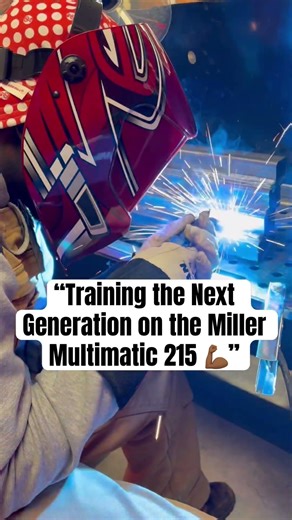 Training the Next Generation on the Miller Multimatic 215 ‪@MillerWelders‬ #gmaw #gtaw #smaw #fcaw