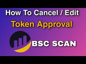 How To Revoke or Cancel Token Approval on BSC Scan / Etherscan||