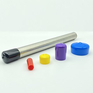 [Hot Item] Ex-Stock External Round Plastic Cap Plug 1-1/2 Inch for Stainless Steel Pipe