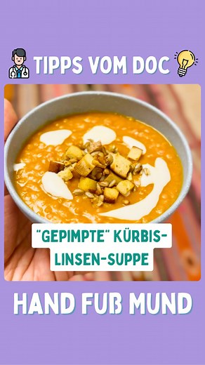 180K views · 923 reactions | Gepimpte Kürbis-Linsen-Suppe mit...