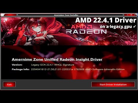 How to Install Latest AMD Drivers on a Legacy GPU such as R9 390 NimeZ Drivers (21 Apr 2022)(22.4.1)