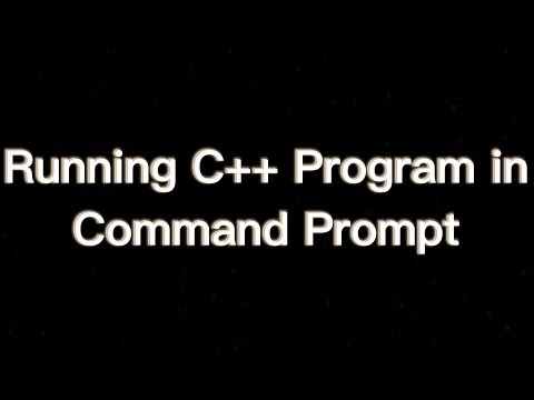 How to run C++ program in command prompt