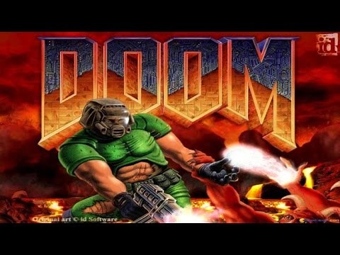 Doom gameplay (PC Game, 1993)