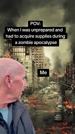 When I was unprepared and had to acquire supplies during a zombie apocalypse #fypシ #fyp #meme #viral #funny