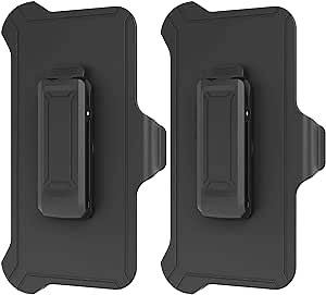 2 Pack Replacement Belt Clip Holster Compatible with OtterBox Defender Series Case for Apple iPhone 11 (6.1")
