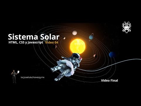Create an Interactive 3D Solar System | HTML, CSS, JavaScript Tutorial. Video 04 Final
