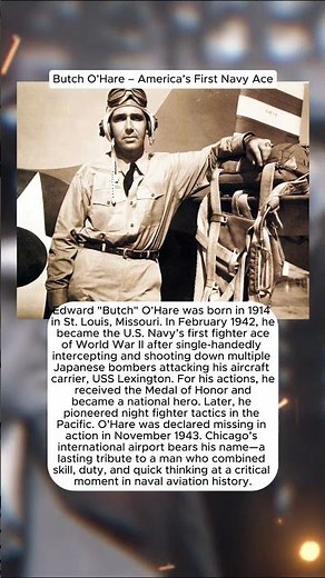 Butch O’Hare – America’s First Navy Ace | The Hero Behind Chicago’s Airport