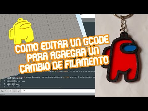 Como editar un gcode y agregarle una pausa para cambiar filamento