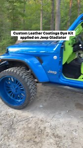 37K views · 249 reactions | Sneak peak of @tracksuitshawty_ jeep gladiator. Stay tuned for the finish project. #jeep#gladiator#wrangler#blue#green#customleathercoatings | Custom Leather Coatings | Facebook