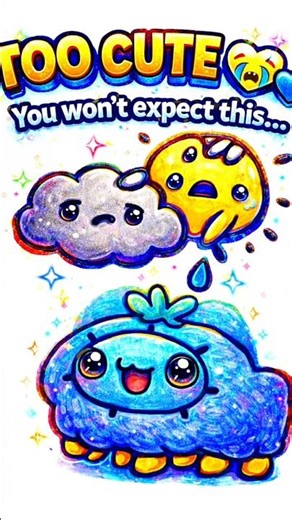 Cutest Drawing Ever! ☁️☀️ Cute Doodles Art TikTok Trend!