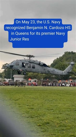 3.9K views · 66 reactions | On May 23, the U.S. Navy recognized Benjamin N. Cardozo HS in Queens for its premier Navy Junior Reserve Offices Training Corps (NJROTC) program. The exciting event allowed students to step inside a naval helicopter and meet service members. Congratulations to the entire school community for making this incredible opportunity possible for your students!  | UFT - United Federation of Teachers | Facebook
