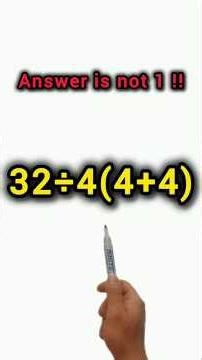 POV: Try Solving This Tricky Math Expression!