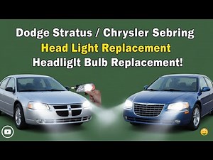 EASY Headlight & Headlight Bulb Replacement on Dodge Stratus (2001-2006) & Chrysler Sebring Sedan