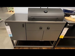 IKEA BATSKAR BBQ review - 750 € / $ charcoal BBQ No Gas burners !