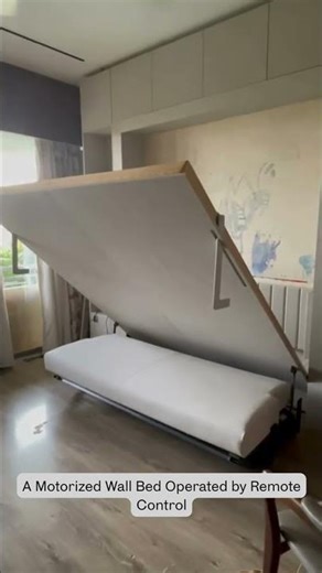 Remote System Wall Bed with sofa | Smart Space-Saving Furniture Solution #bedframe