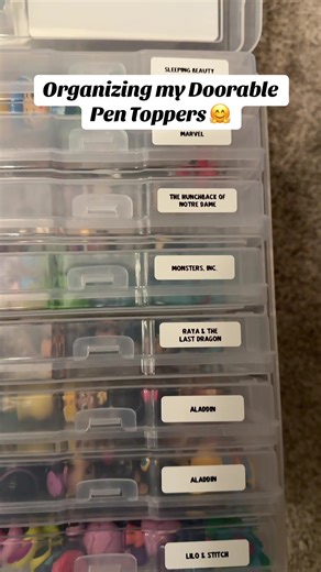 Organizing Doorable Pen Toppers for a Craft Room