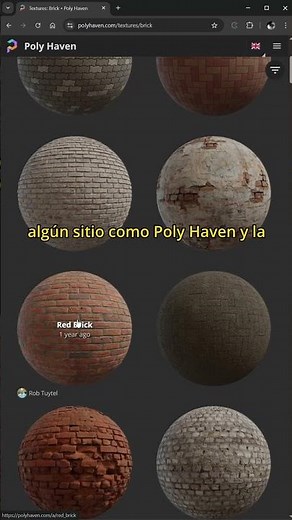 Texturas PBR con un clic en Blender #blender #blendertutorial #texture #pbr #shorts #tutorial