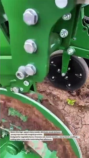 Precision Rotary Weeder Head in Action 🚜🌱 #AgriTech #SmartFarming #TractorLife