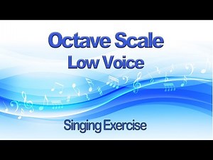 Octave Scale Singing Exercise for Alto or Bass Voice. Easy 1 min vocal warm up & for beginners