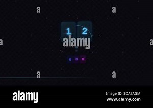 Modern Minimal Countdown Timer Animation | Clean Flip Clock Timer | 10-Second Digital Timer Video Stock Video Footage - Alamy