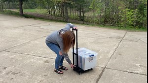 Folding Hand Truck-500 lbs Heavy Duty Luggage Cart Solid Construction Utility Dolly Platform Cart with 360° Rotate Wheels,Collapsible Hand Truck for Luggage