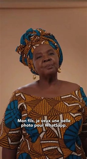 Créer une belle photo pour WhatsApp avec mamie