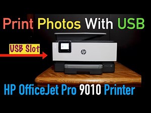 HP OfficeJet Pro 9010 Print Photos with USB.