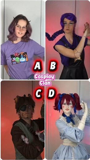 4 Styles 1 Character 😍✨ Which Style Wins? A, B, C or D? 🎭 #cosplay #cosplayer #poppyplaytime