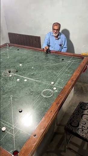 Uncle’s Legendary Carrom Shots 🎯 Queen Pot + Big Drama End#trending viral shorts#shortsyoutub