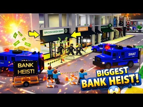 BIGGEST BANK HEIST IN ROBLOX 💥 | COPS, CHAOS & SO MUCH FUN 🫰❤️‍🔥