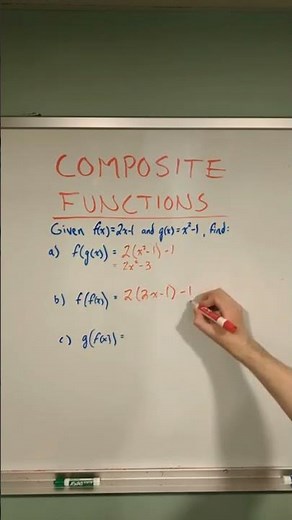 Composite Functions f(g(x)) Explained (Examples!) #shorts