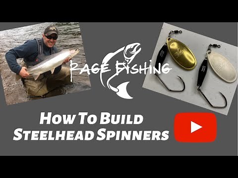 BUILD STEELHEAD SPINNERS! - How to make steelhead spinners for fishing.