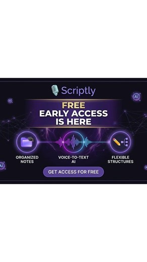 Scriptly is on early access now