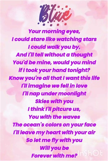 Blue~Yung Kai (lyrics) #song #lyrics #viral #lyricalzone #ytshorts #music