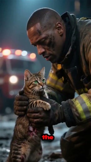 Brave woman cat Saved cat and the Driver form a Disaster #cat #rescue #animals