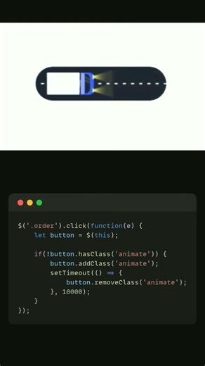 Create an Animated Button with HTML, CSS & JavaScript 🔥 | Cool UI Effect #Shorts #codecloner #tech